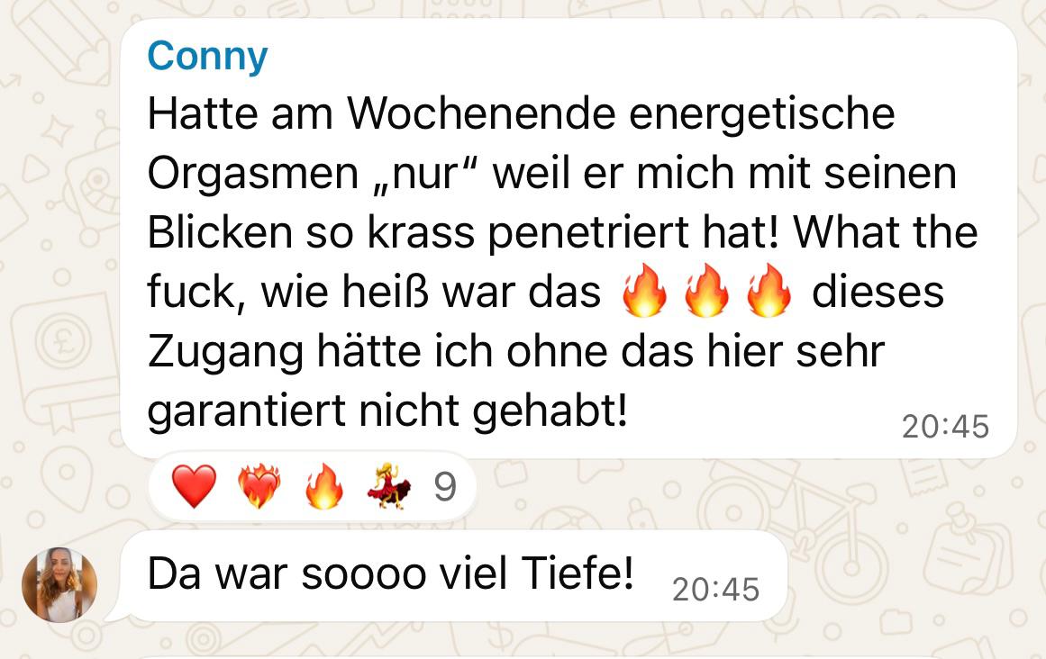 Stimme einer Teilnehmerin
