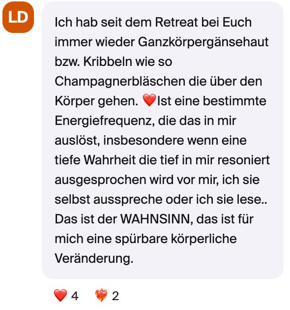 Stimme einer Teilnehmerin